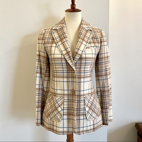 Pendleton Jackets & Blazers - Pendleton Vintage Virgin Wool Plaid Blazer EUC